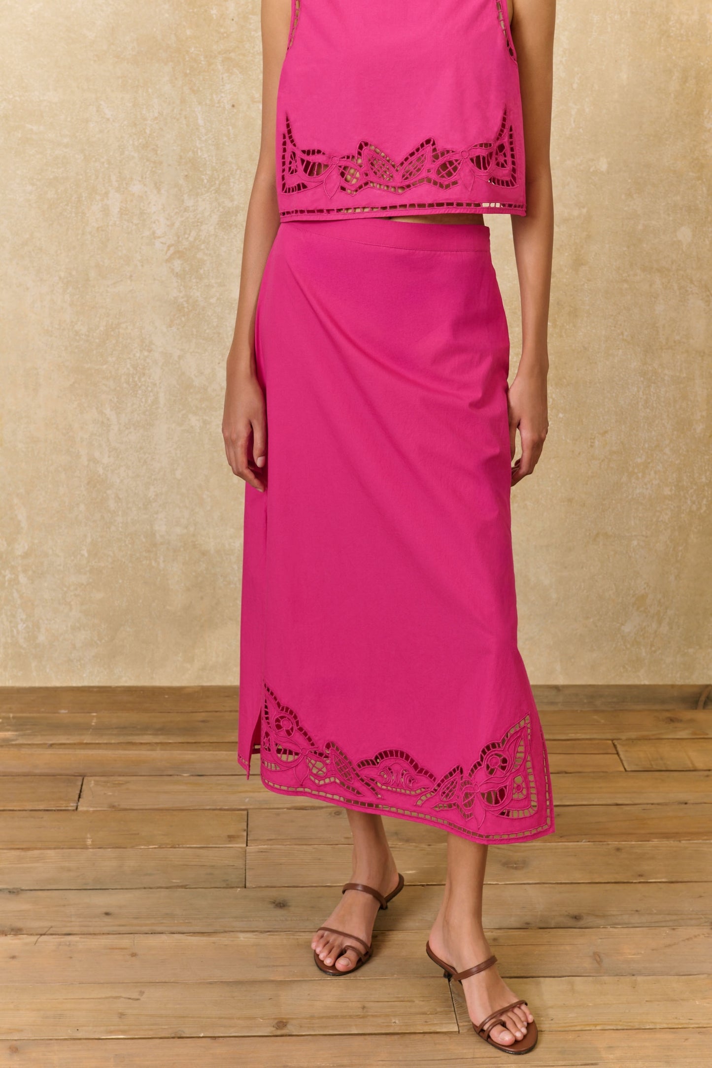 Louise Misja Jupe Amarante Fuchsia