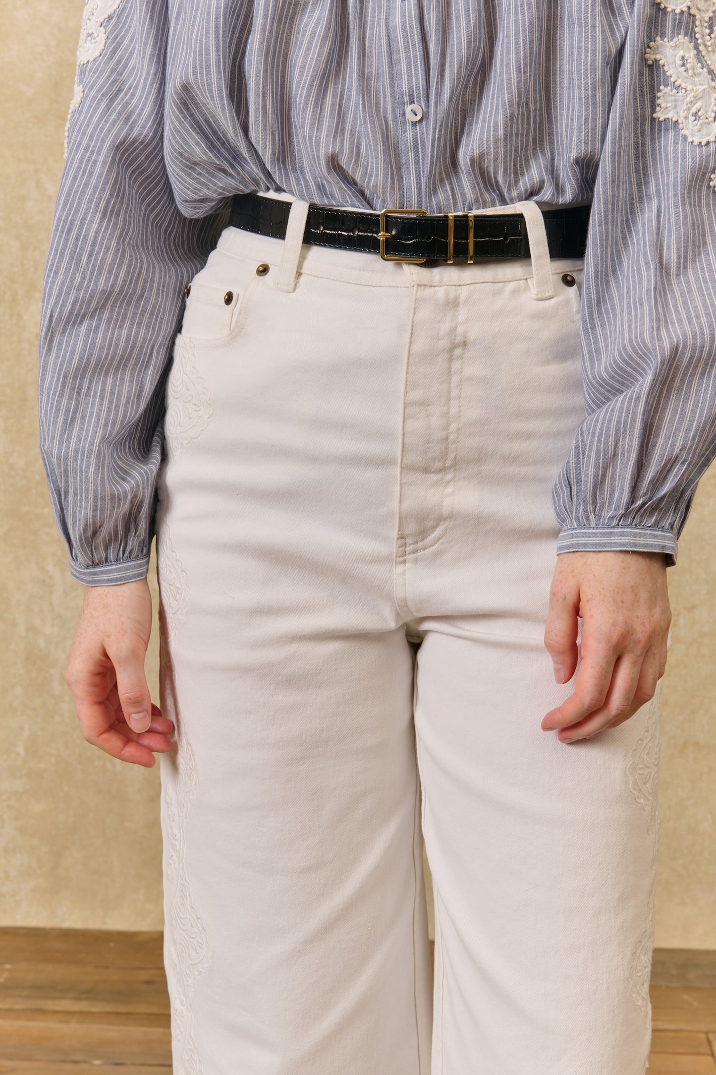 Louise Misha Hose Solange Offwhite