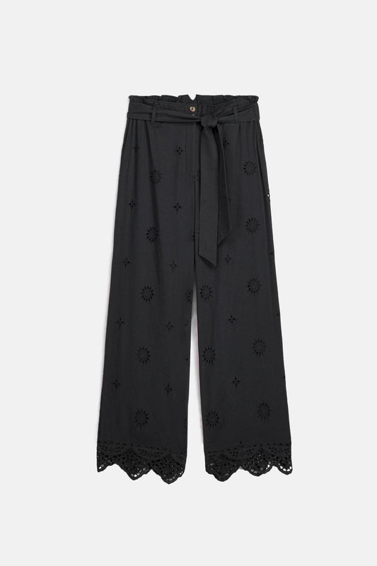 Louise Misha Hose Abuela Black Schiffli