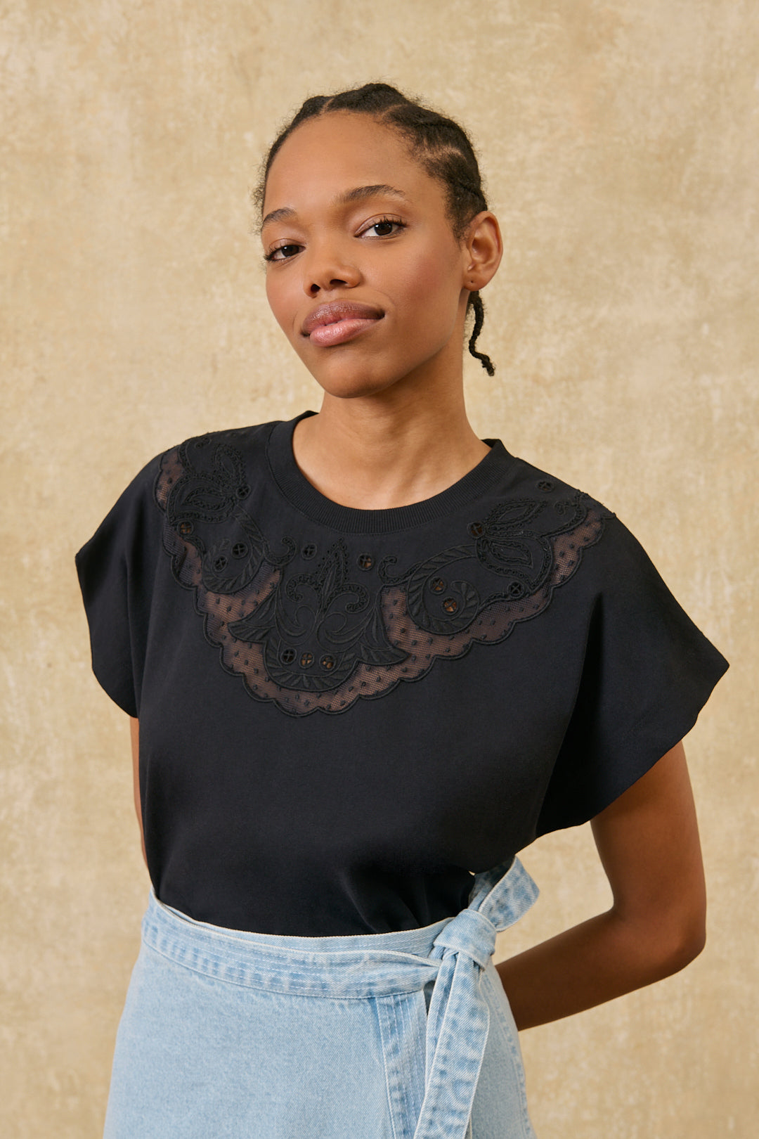 Louise Misha Tee Astralys Black