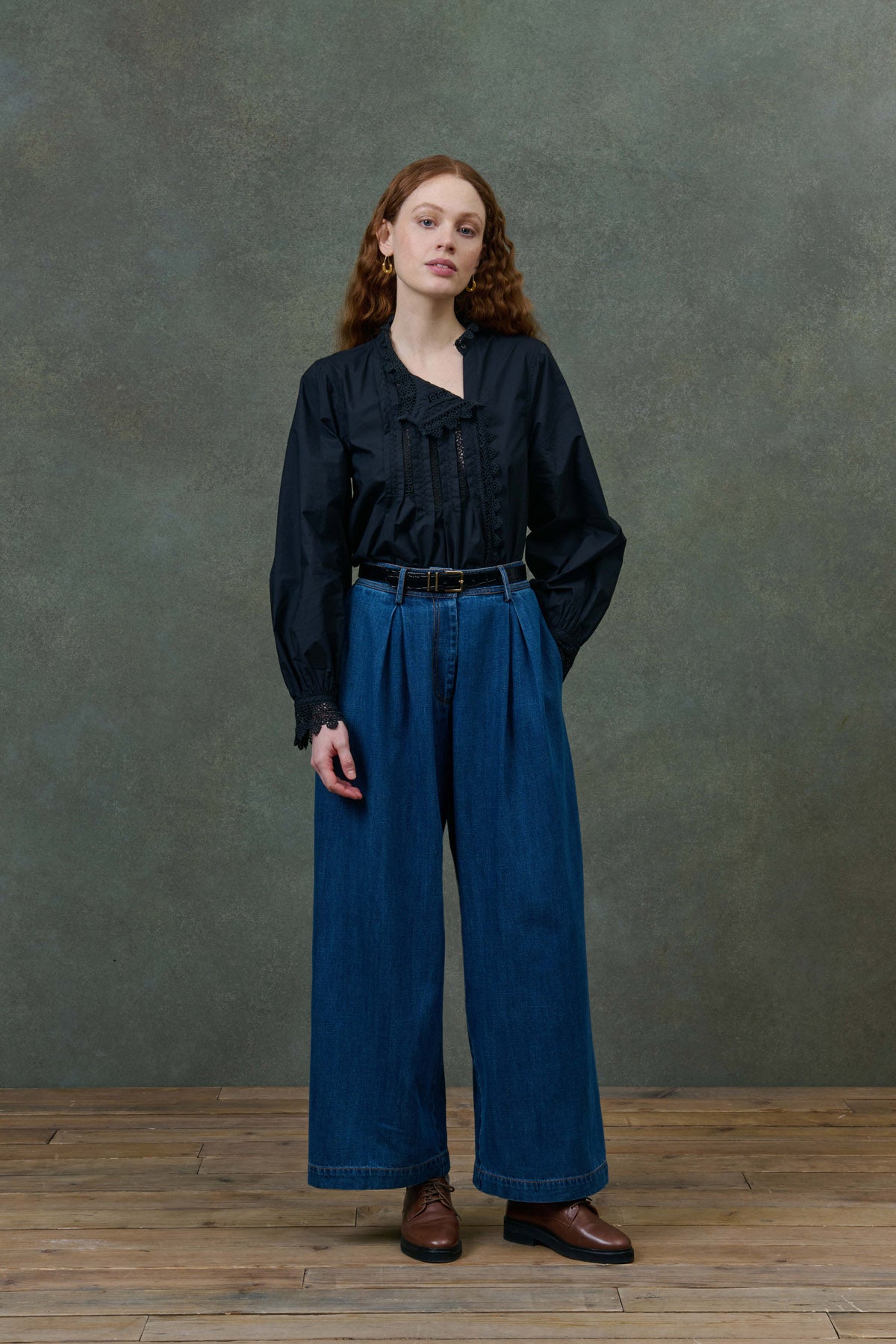 Louise Misha Hose Federica Stone Blue