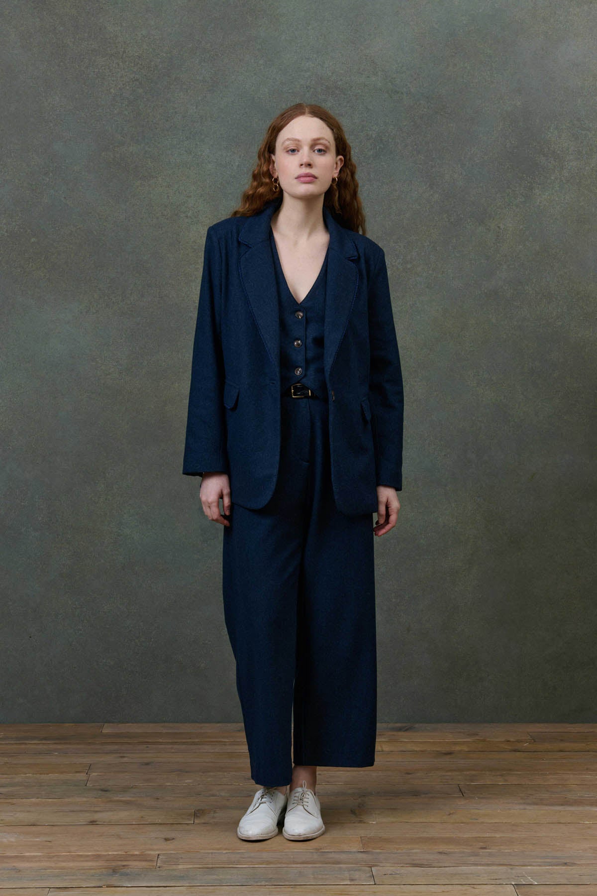 Louise Misha Hose Abuela Navy Dusk Chevron
