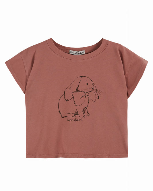 Emile et Ida T-Shirt Lapin Avril Bois