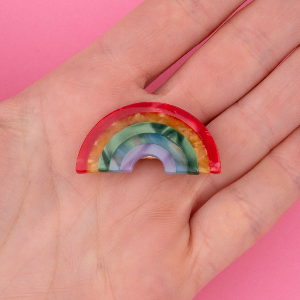 Coucou Suzette Haarspange Regenbogen