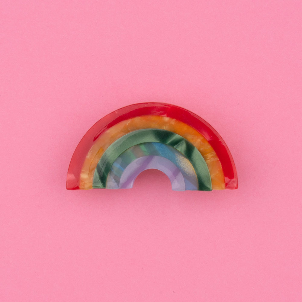 Coucou Suzette Haarspange Regenbogen