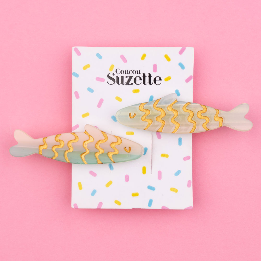 Coucou Suzette Haarspangen Sardinen