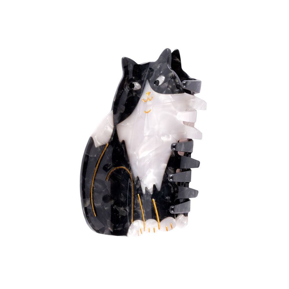 Coucou Suzette Haarklammer Katze Schwarz&Weiss