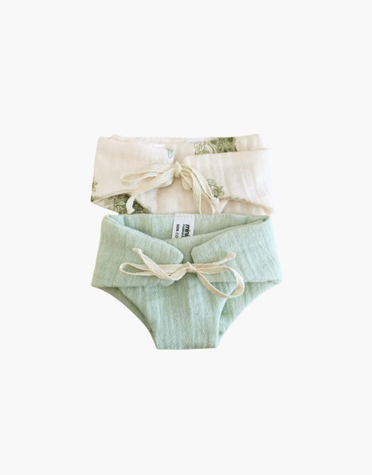 Minikane Koala Baumwollgaze Tie-Dye-Windeln Grün