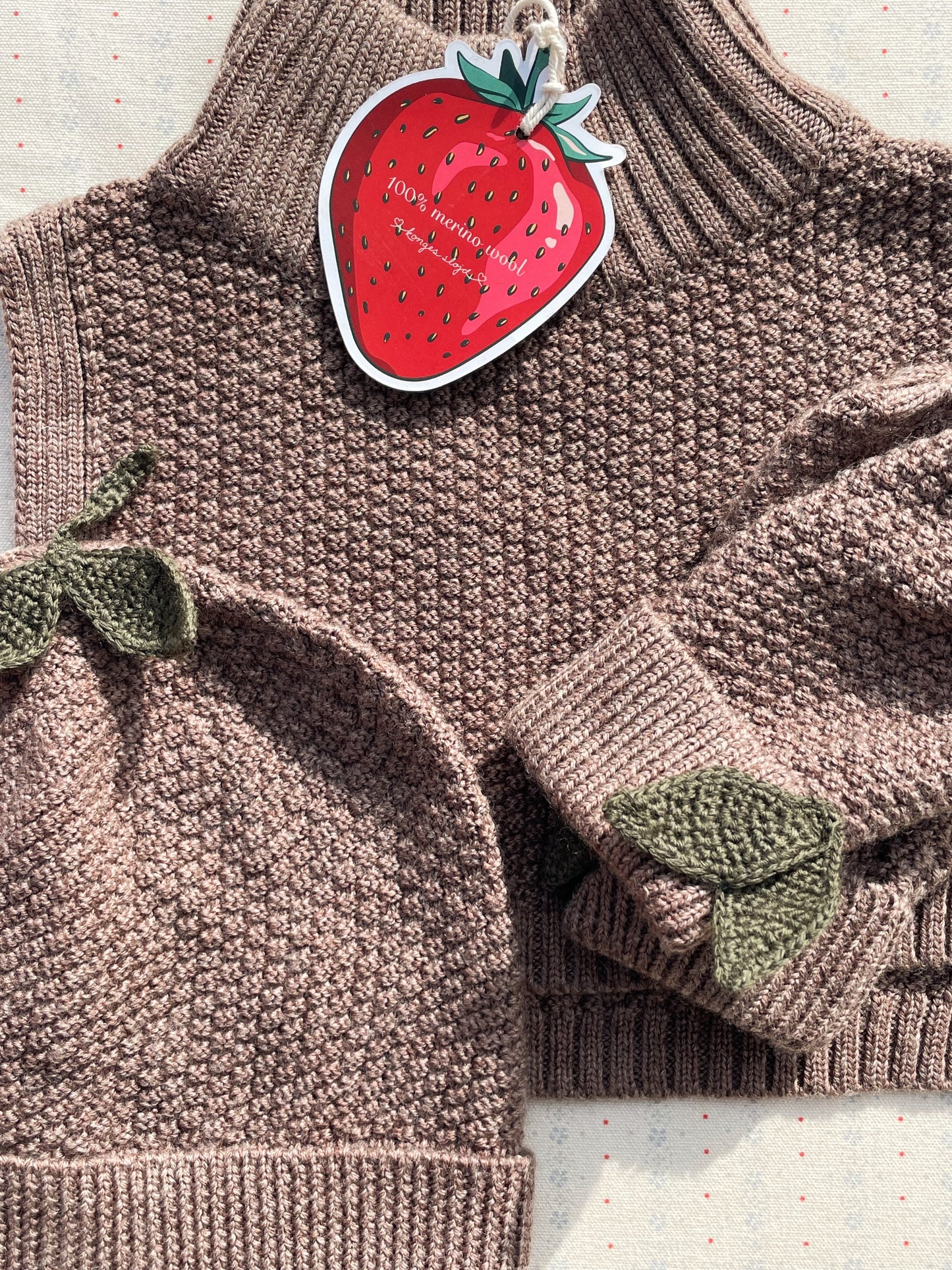 Konges Sløjd Fruity Beanie Bunny Brown Melange