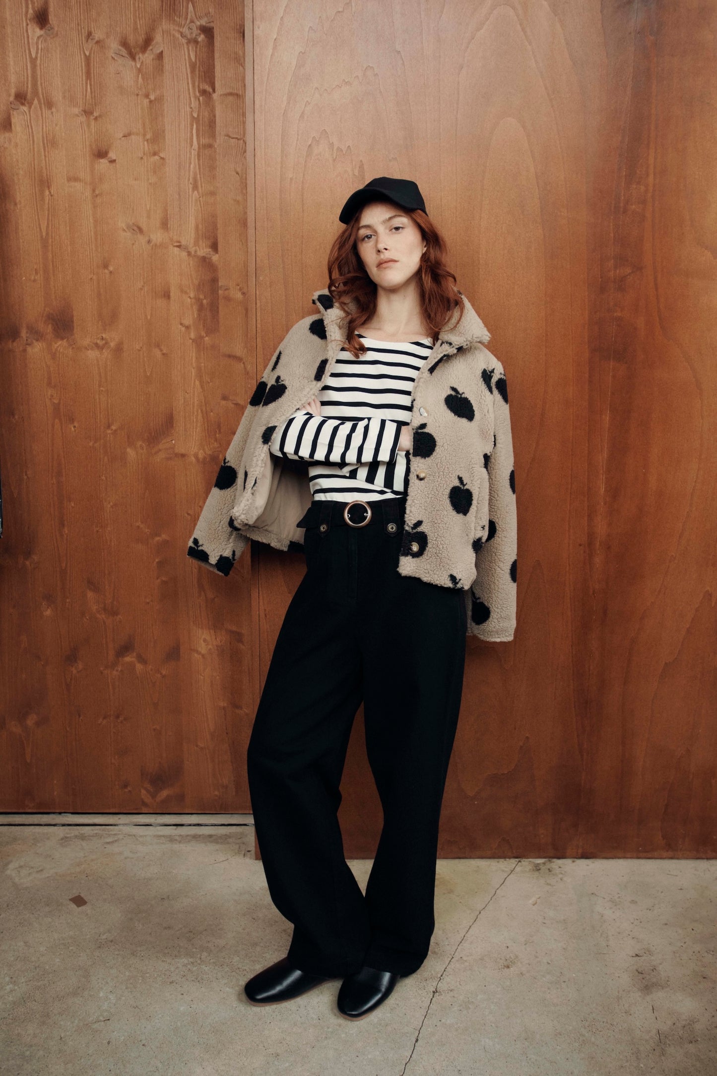 Emile et Ida Hose mit Schnallen Denim Noir