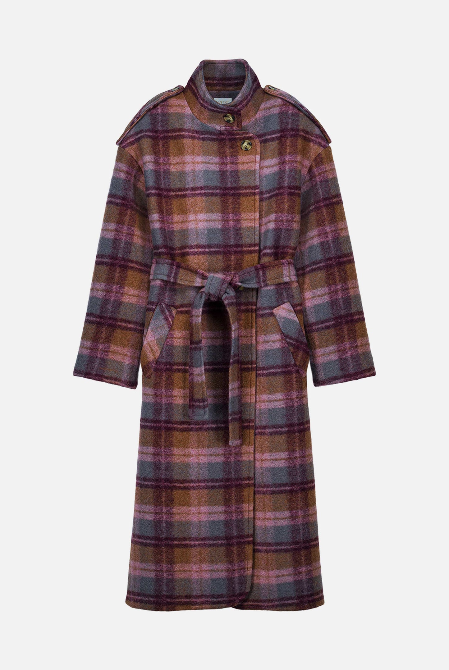 Louise Misha Mantel Thessy Sienna Maple Checks