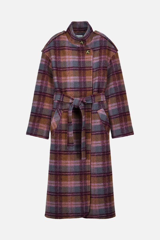 Louise Misha Mantel Thessy Sienna Maple Checks