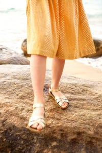 Salt-Water Sandals Original Gold Kleinkind