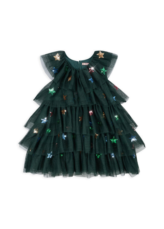 Konges Sløjd Yvonne Christmas Kleid Hunter Green