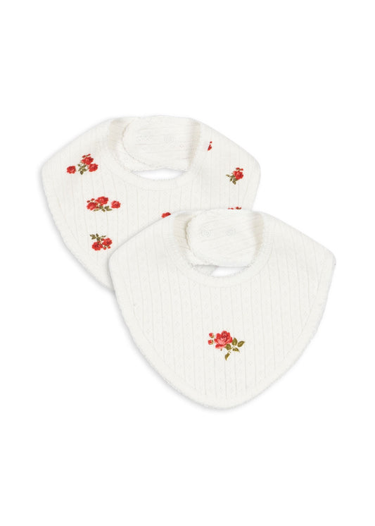 Konges Sløjd Minnie 2er Pack Lätzchen Rose Red/Snow White