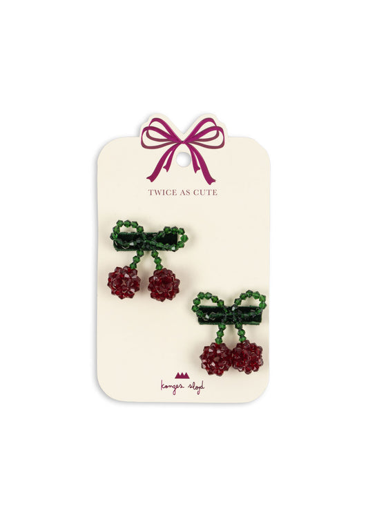 Konges Sløjd Cherry Haarclip Red/Glitter