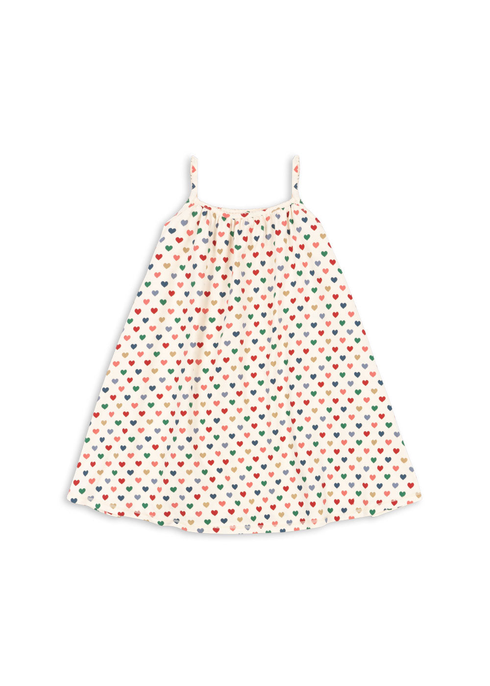 Konges Sløjd Basic Strap Kleid Coeur Coloré