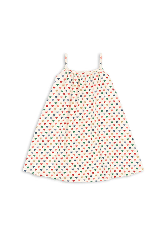 Konges Sløjd Basic Strap Kleid Coeur Coloré