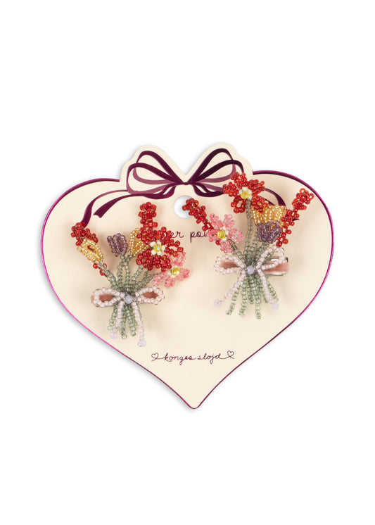 Konges Sløjd 2er Pack Pearly Flower Hairclip Multi