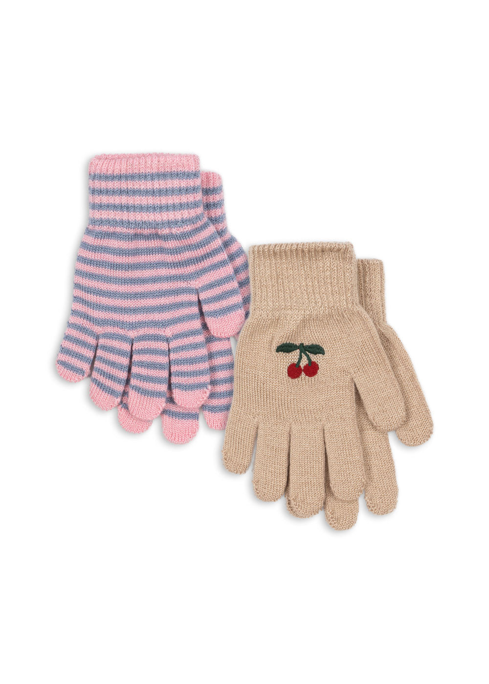 Konges Sløjd 2er Pack Filla Handschuhe Cherry Stripe