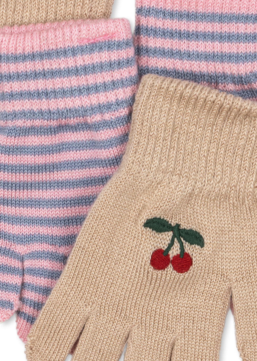 Konges Sløjd 2er Pack Filla Handschuhe Cherry Stripe