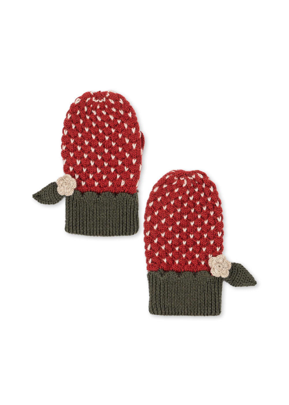 Konges Sløjd Fäustlinge Strawberry True Red