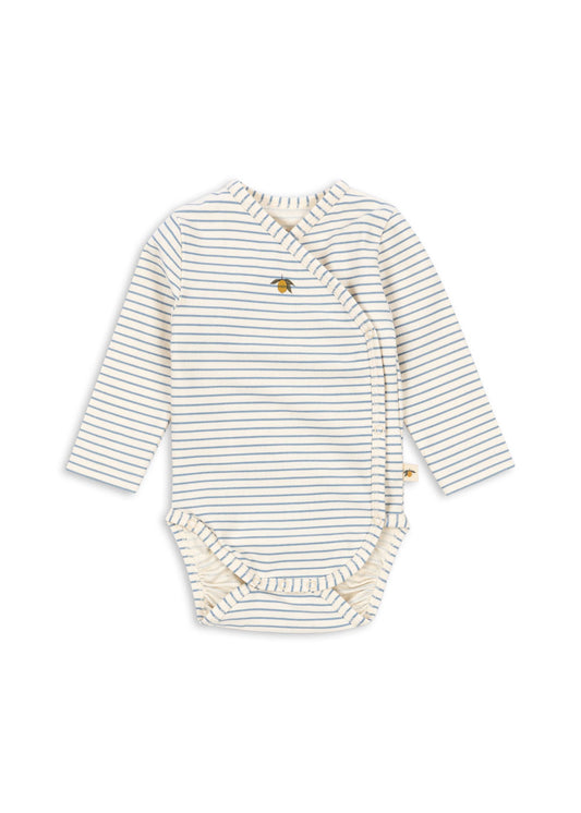 Konges Sløjd Basic LS Newborn Body Stripe Bluie