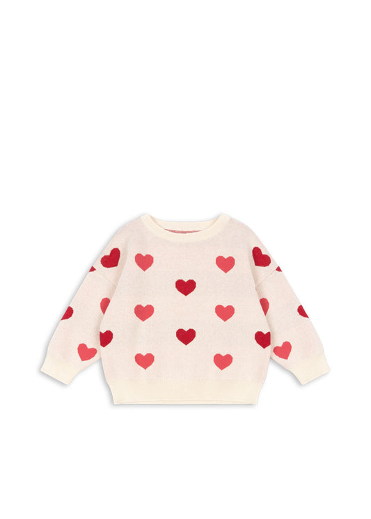 Konges Sløjd Lapis Strickpullover Coeur Coloré Duo Pink