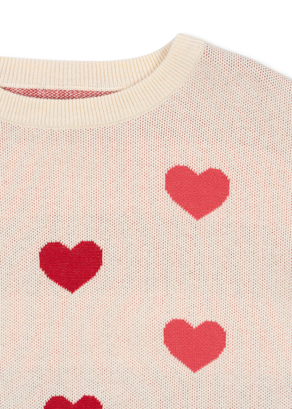 Konges Sløjd Lapis Strickpullover Coeur Coloré Duo Pink