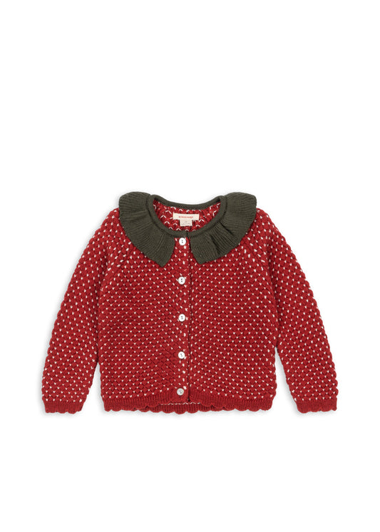 Konges Sløjd Strawberry Cardigan Barbados Cherry