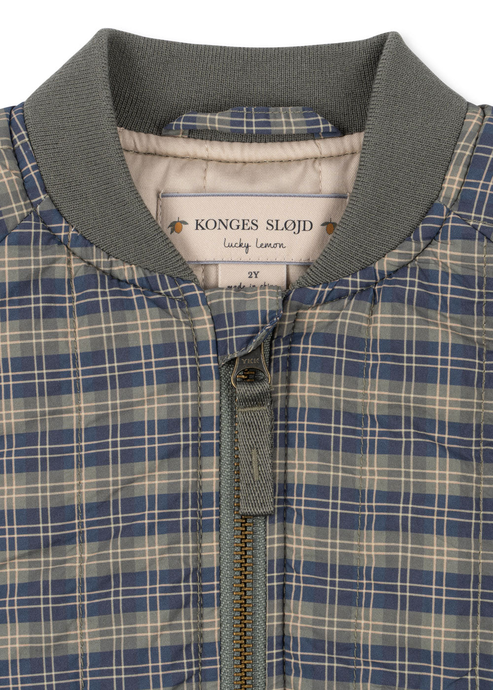Konges Sløjd Juno Bomberjacke Laurel Blue Check