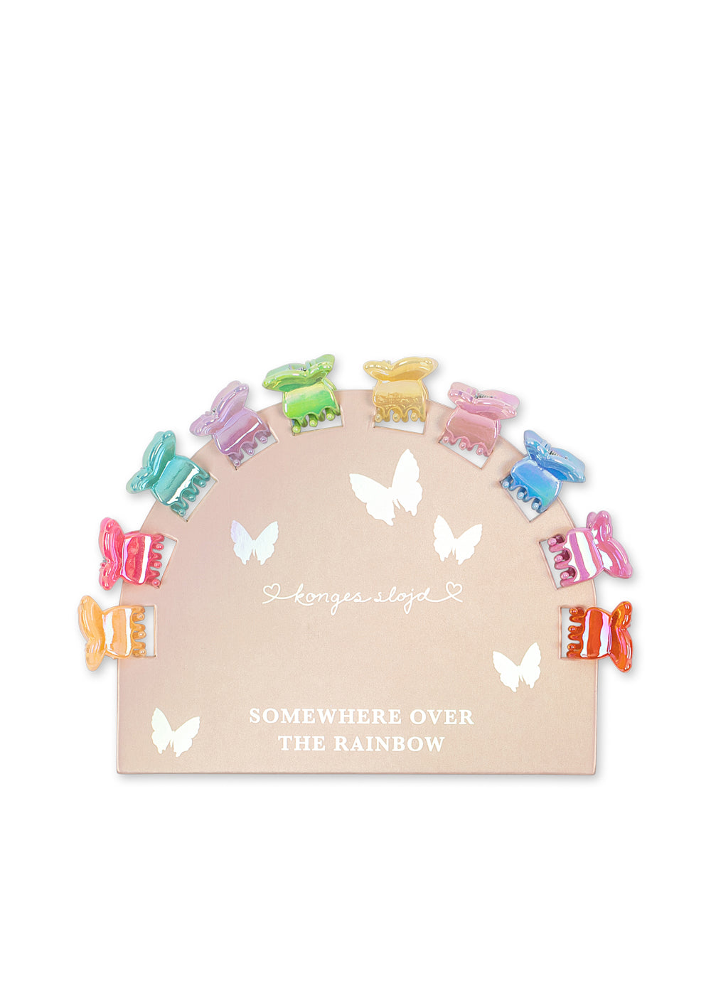 Konges Sløjd 10er Pack Mini Schmetterling Haarclips Multi