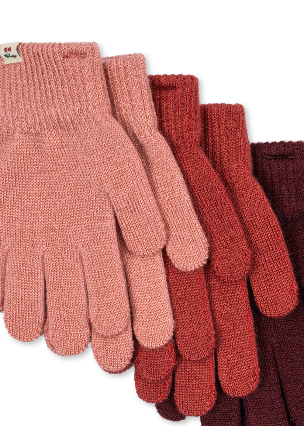 Konges Sløjd 3er Pack Filla Handschuhe Rose Mix