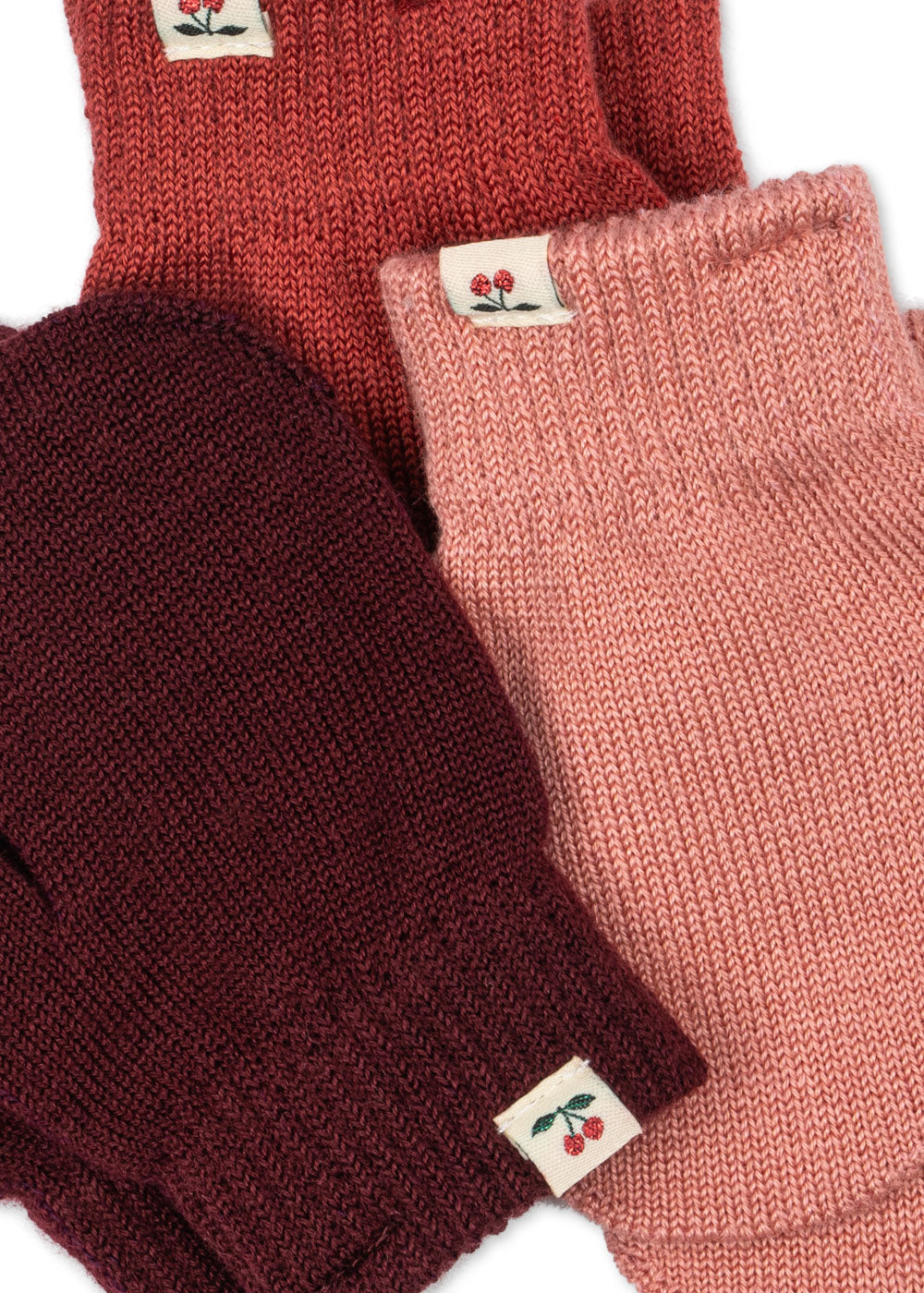 Konges Sløjd 3er Pack Filla Fäustlinge Rose Mix