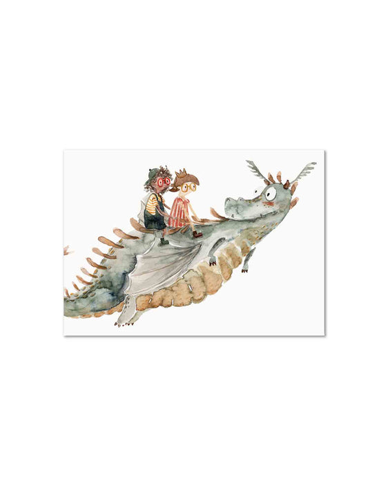 Halfbird Postkarte Drache