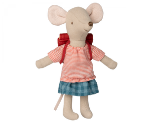 Maileg Kleidung und Tasche Big Sister Maus Rot