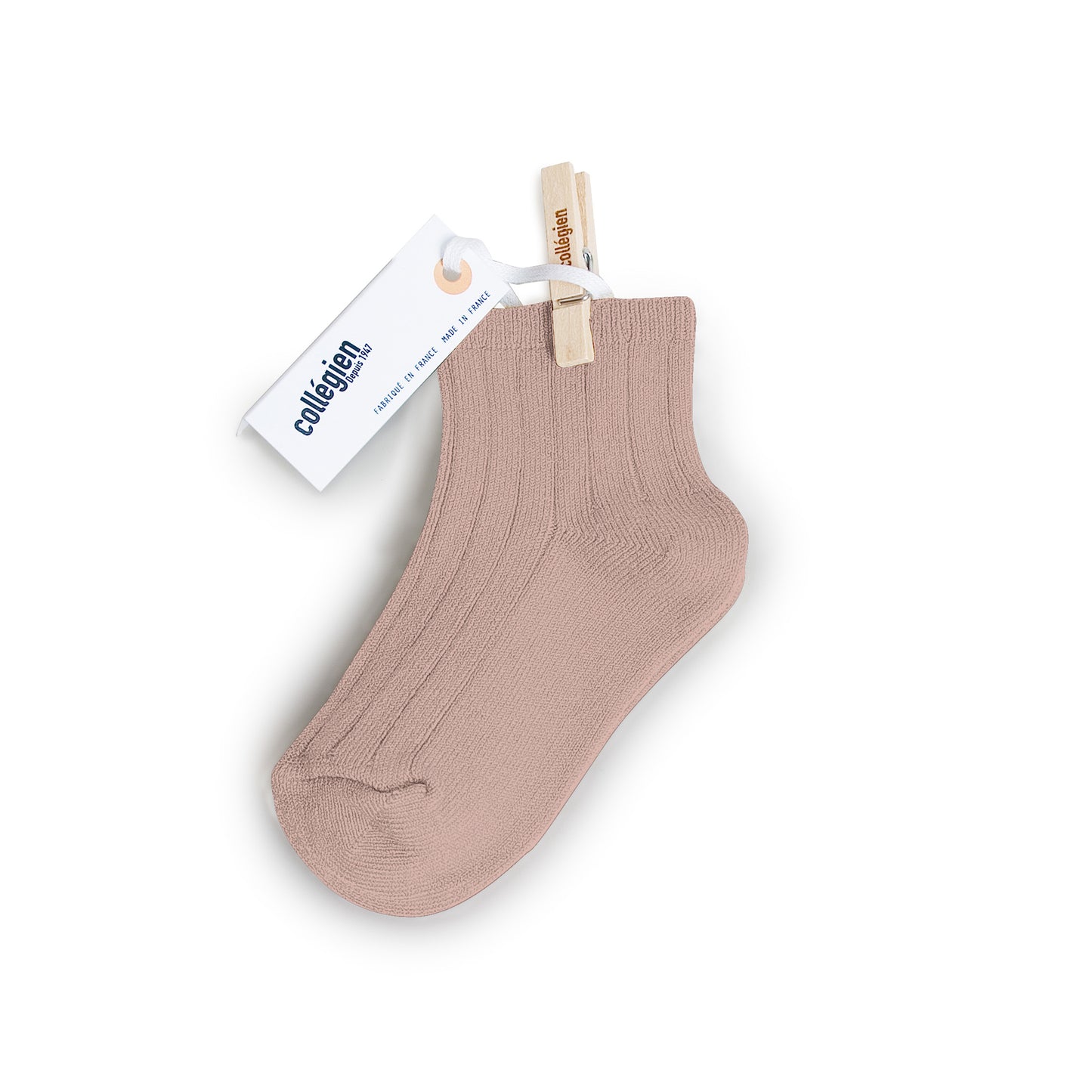 Collégien Socken La Mini Vieux Rose