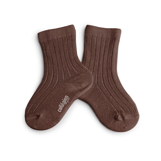 Collégien Socken Victoire Chocolat au Lait Brillantes