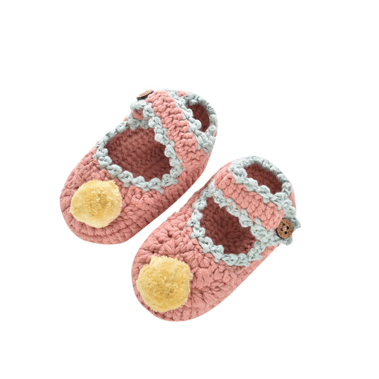 Louise Misha Babyslippers Rose Sienna