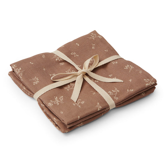 That's Mine 2er - Set Musselintücher Secret Garden Cocoa