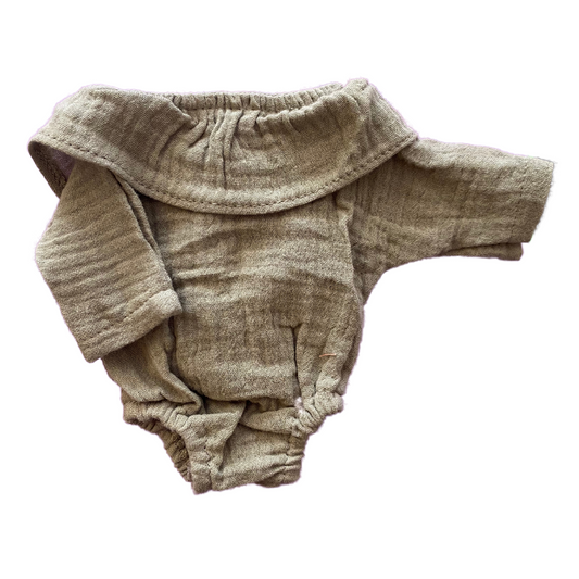 Minikane Puppenkleidung Romper Salbei