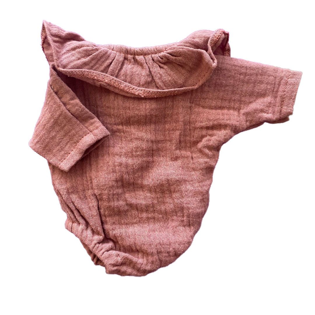 Minikane Puppenkleidung Romper Violett/Rosa