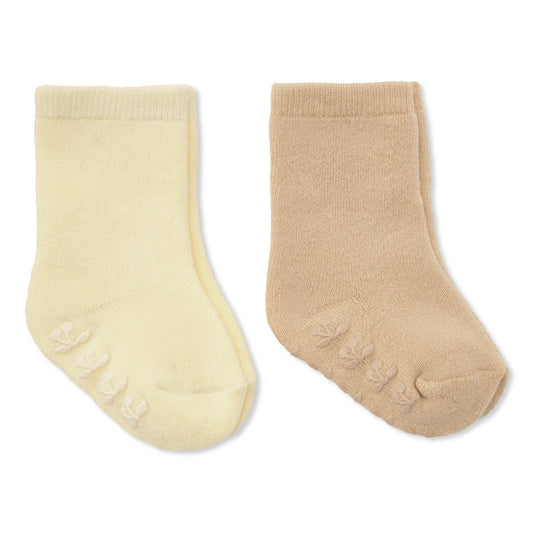 Konges Sløjd 2er Pack Antirutschsocken Terry Afterglow/Smoke