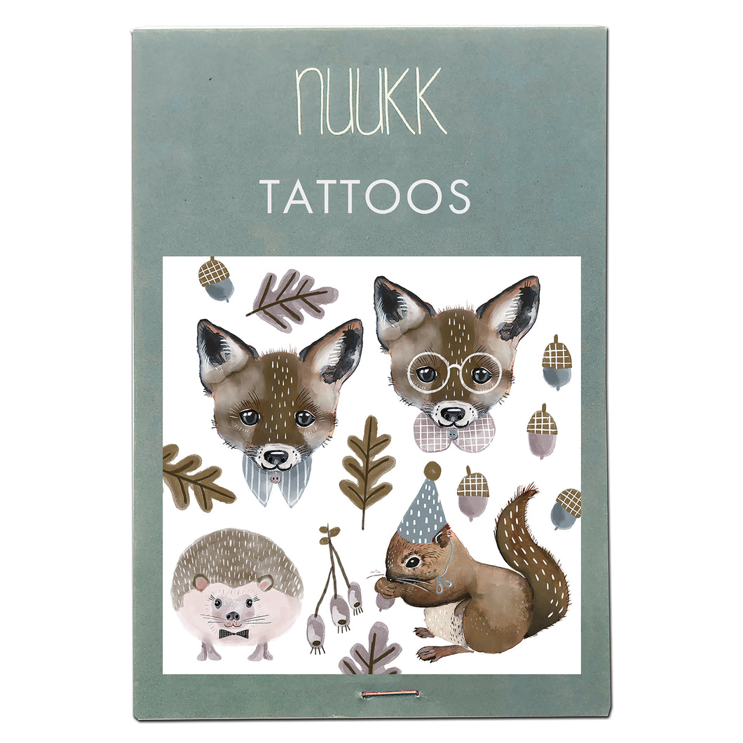Nuuk Vegane Tattoos Fuchs und Eichhörnchen