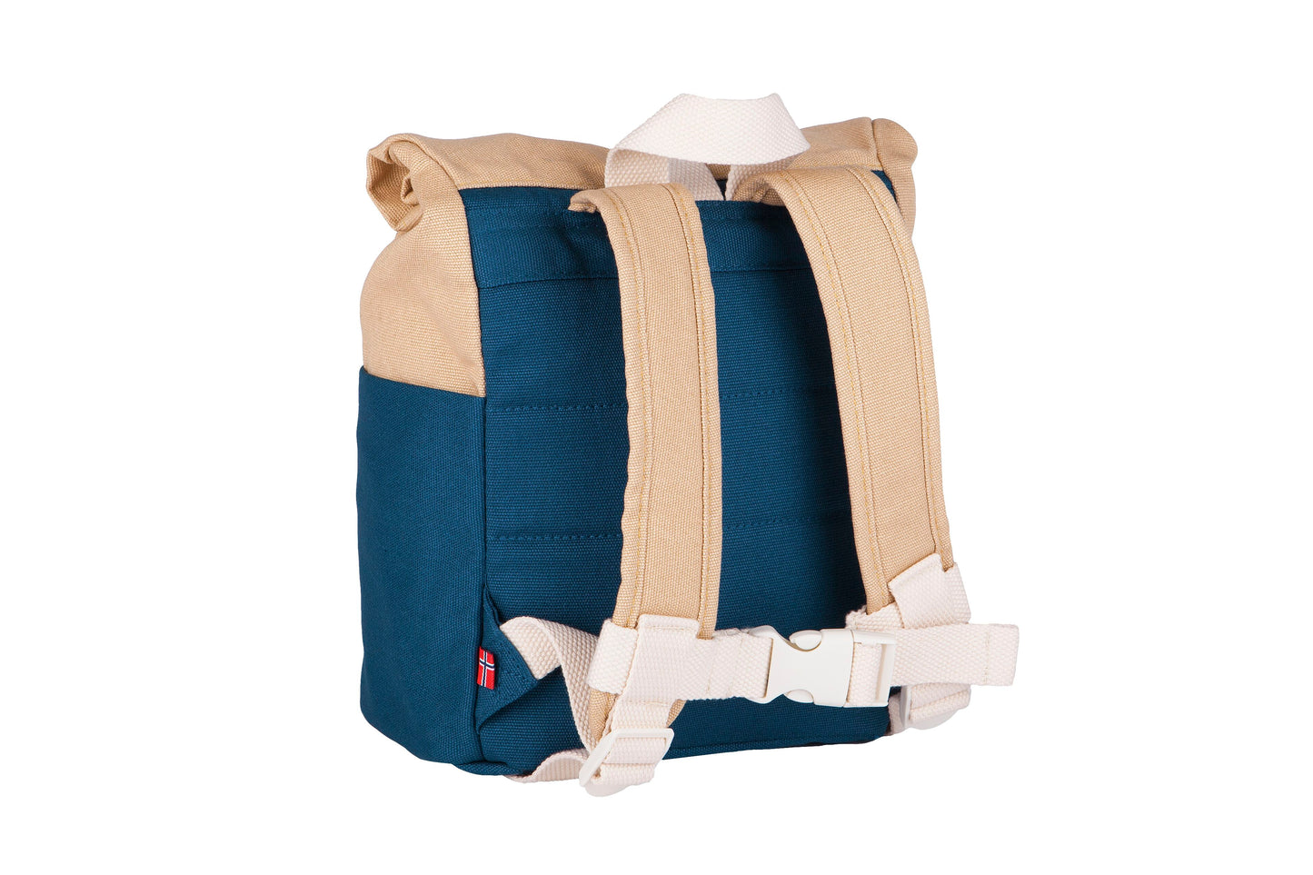 Blafre Rucksack Rolltop Blau/Beige