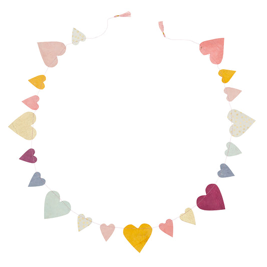 Scout Handmade Goods Papiergirlande Hearts