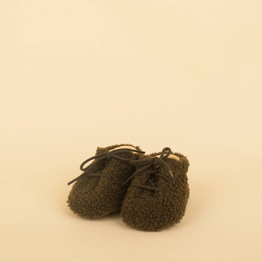 Dulis Khaki Soft Sheep Bootie