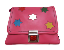 Lade das Bild in den Galerie-Viewer, Medusa Kindergartentasche Pink mit farbigen Sternen
