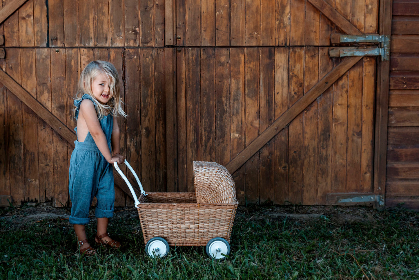 Olli Ella Puppenwagen Strolley Natural