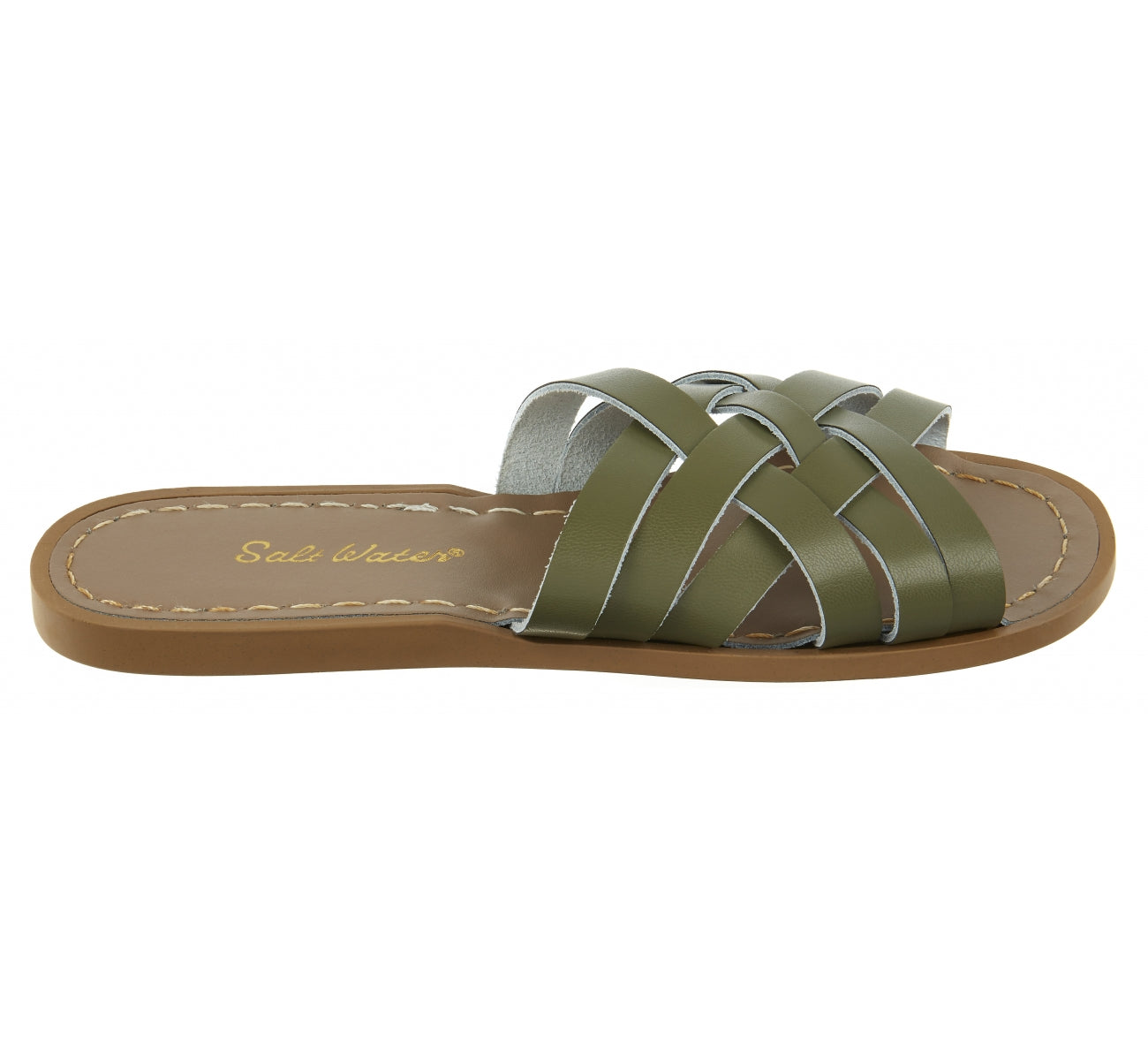 Salt-Water Sandals Retro Slide Olive